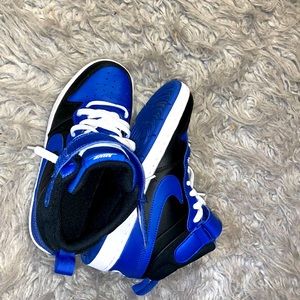 Nike blue high tops, Size:4.5, used.